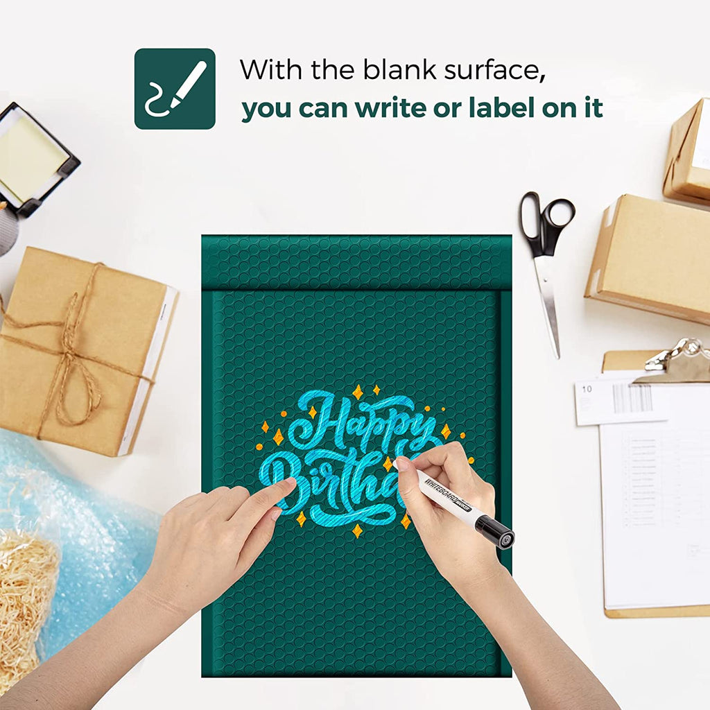 10.5x16 Bubble-Mailer Padded Envelope | Forest Green