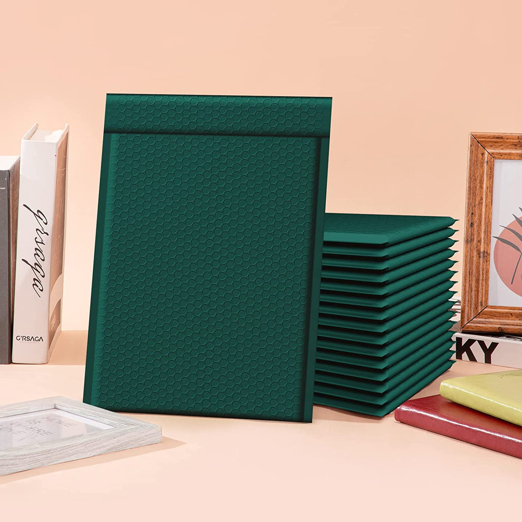 10.5x16 Bubble-Mailer Padded Envelope | Forest Green