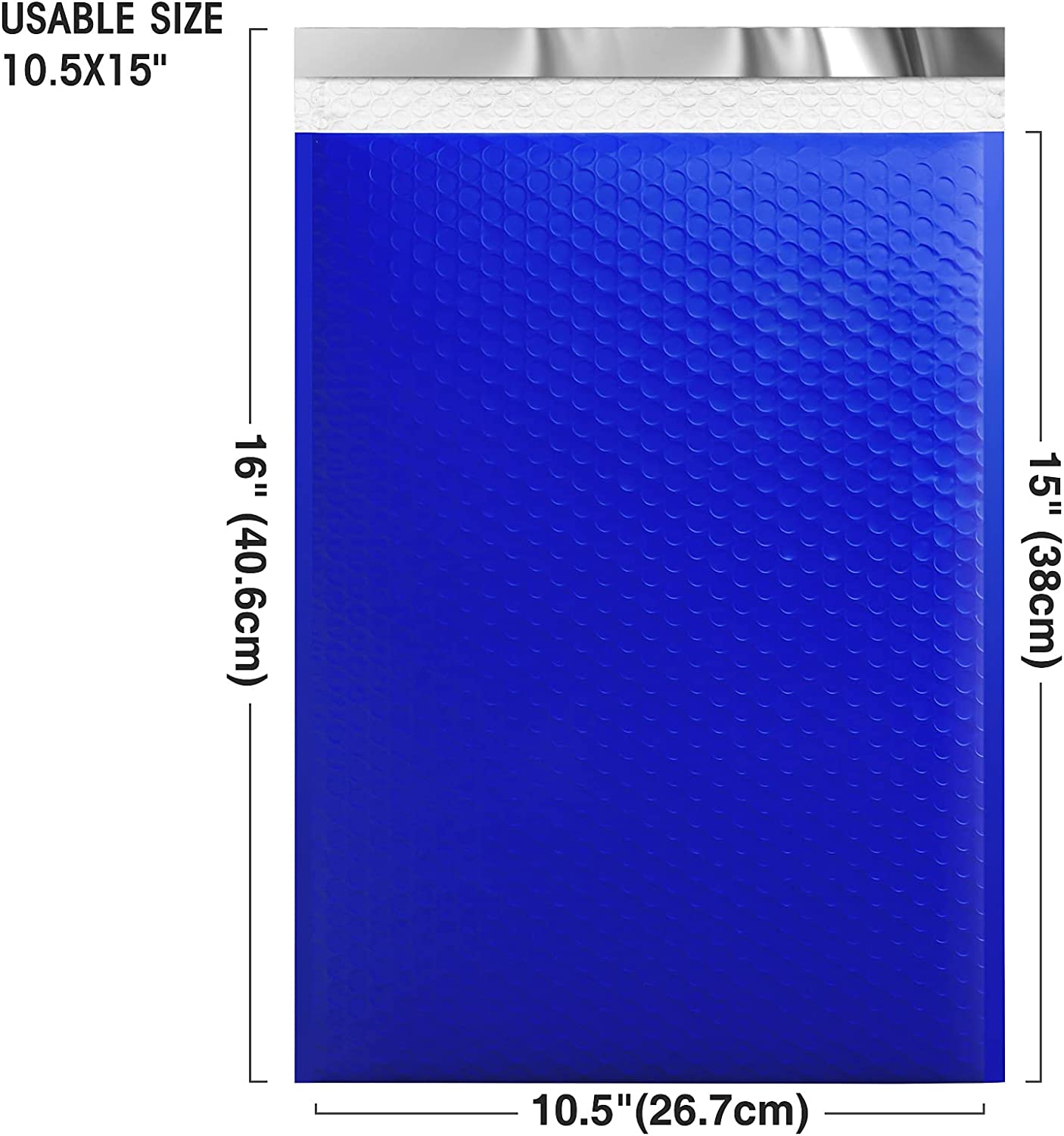 10.5x16 Bubble-Mailer Padded Envelope | Royal Blue