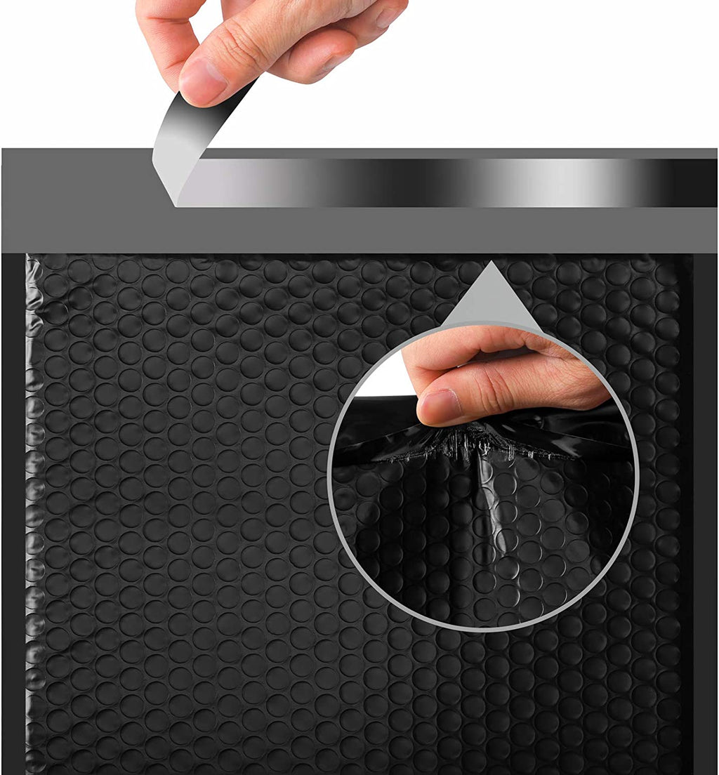 10.5x16 Bubble-Mailer Padded Envelope | Black