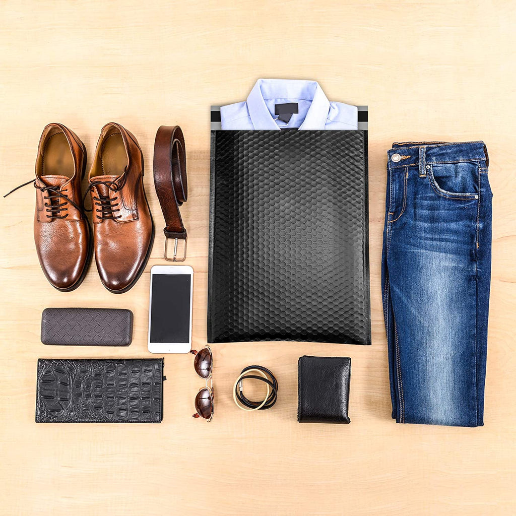 10.5x16 Bubble-Mailer Padded Envelope | Black