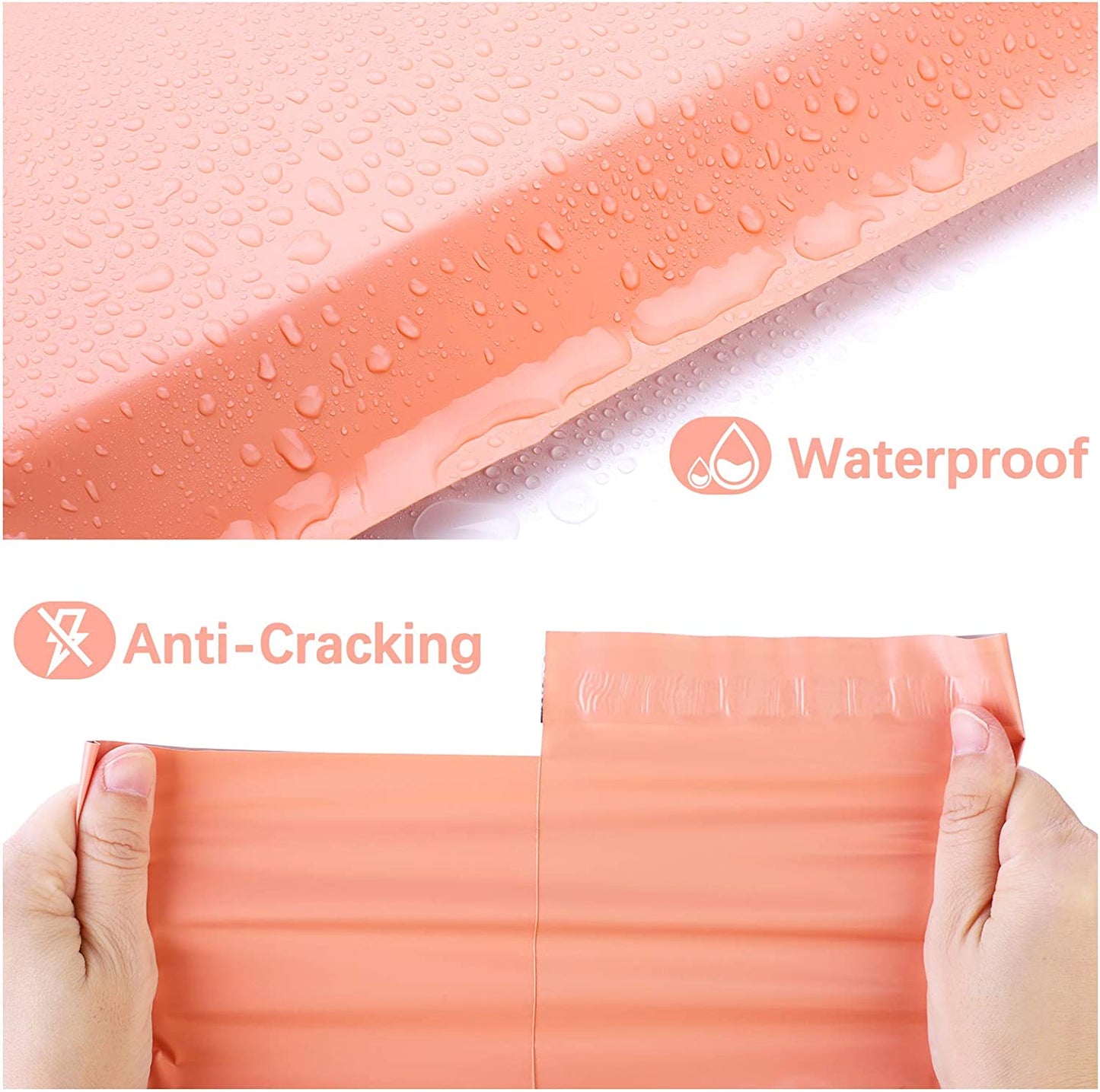 10x13 Poly-Mailer Envelope Shipping Bags | Peach Pink