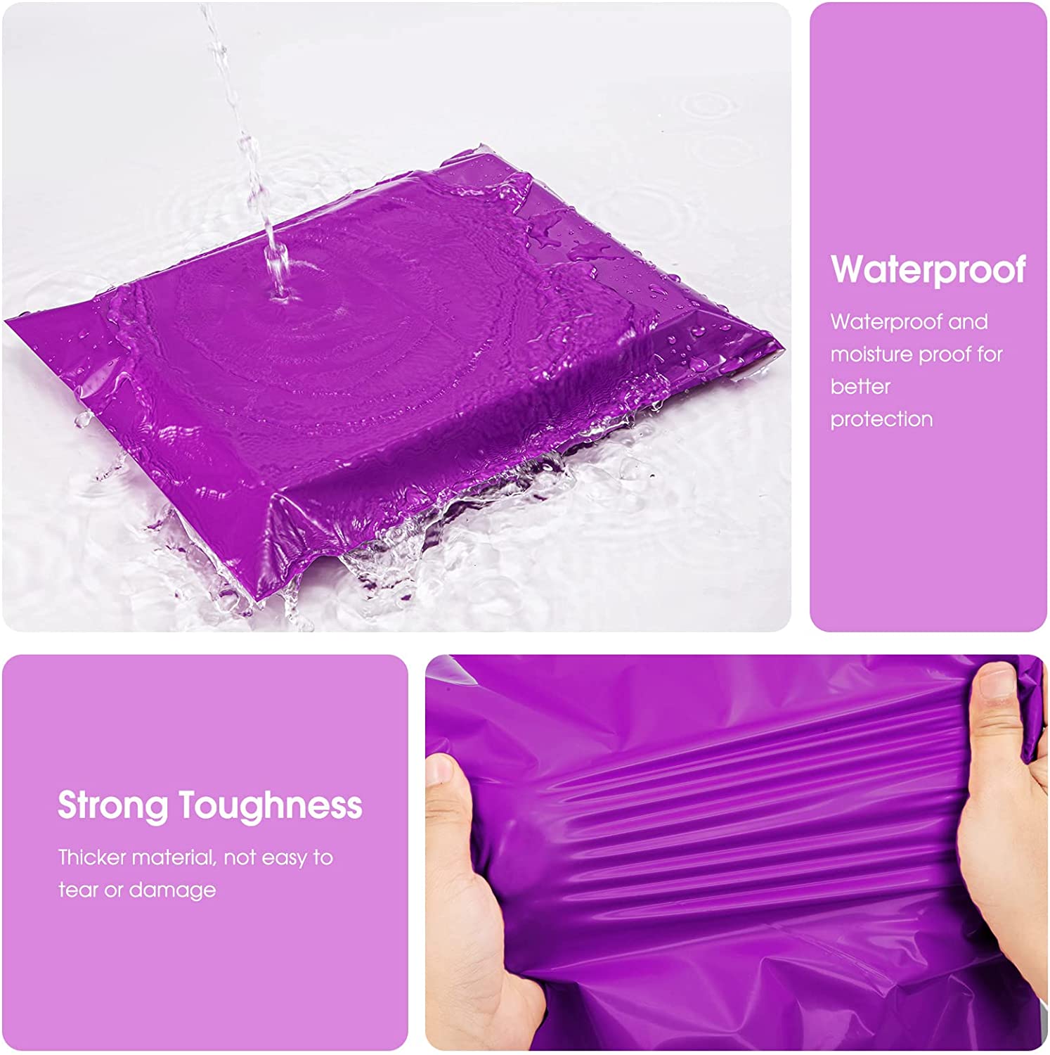 10x13 Poly-Mailer Envelope Shipping Bags | Purple