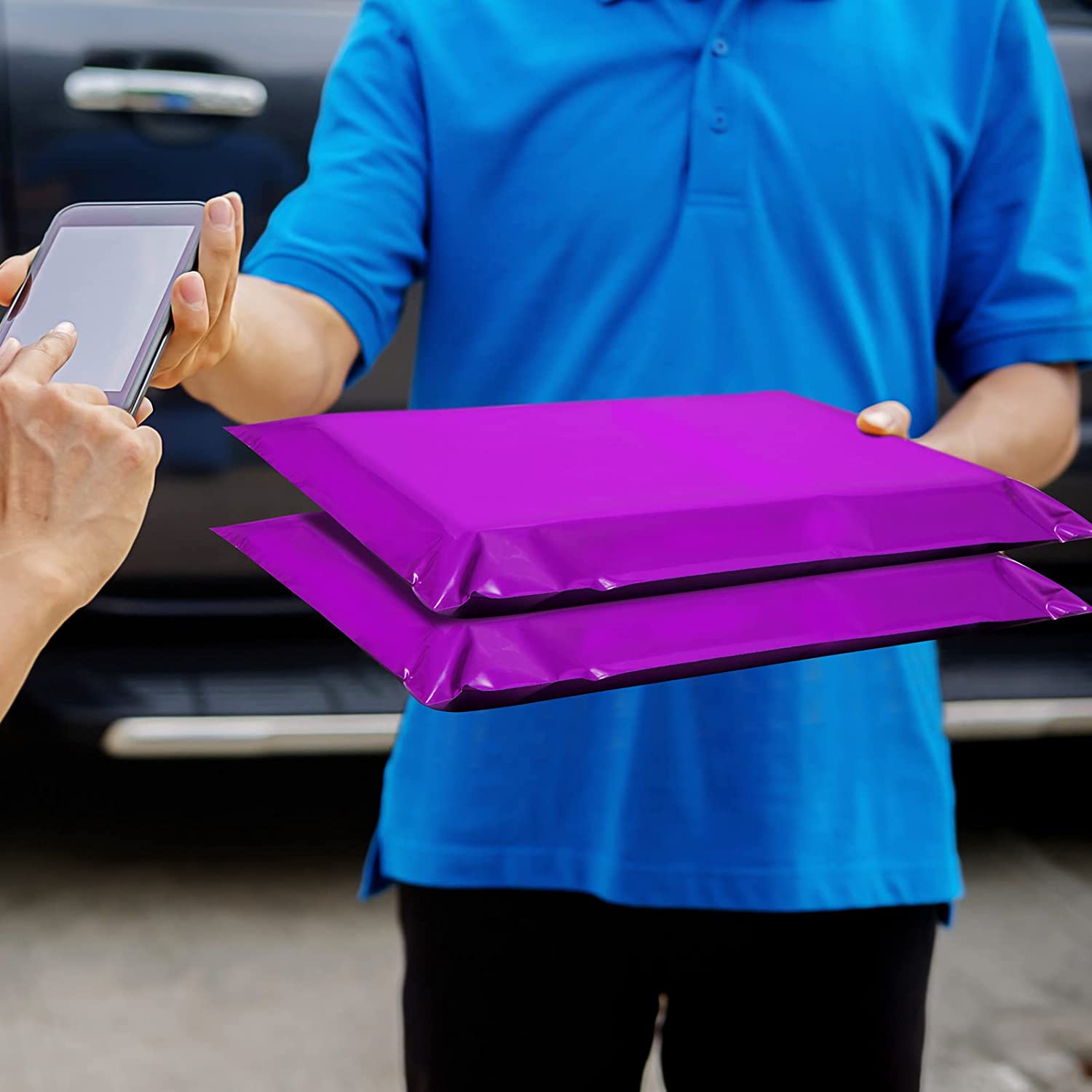 10x13 Poly-Mailer Envelope Shipping Bags | Purple