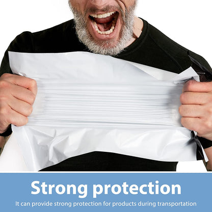 10x13 Poly-Mailer Envelope Shipping Bags | White