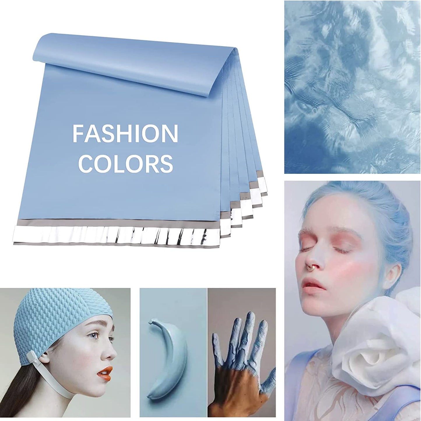 10x13 Poly-Mailer Envelope Shipping Bags | Haze Blue