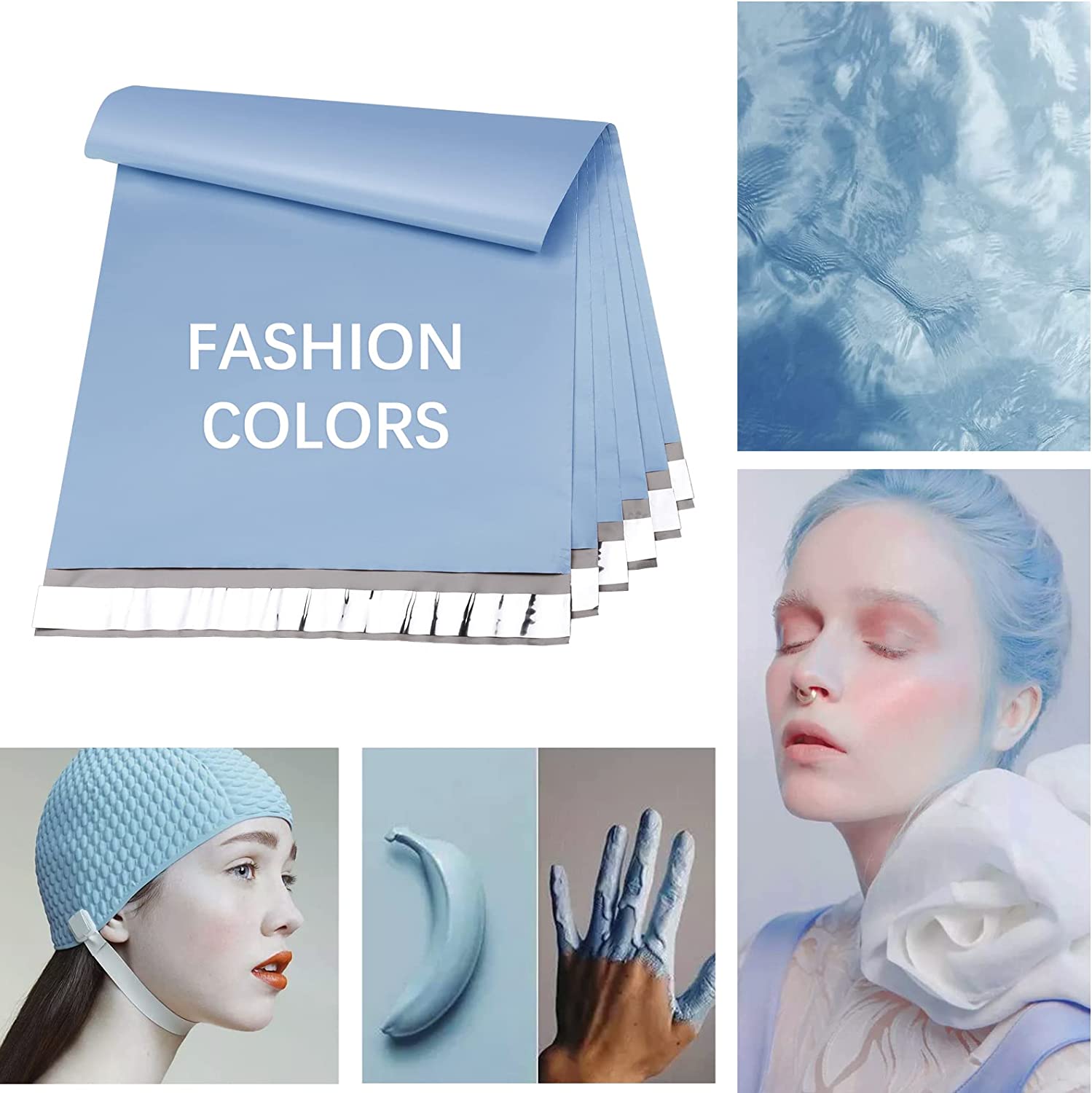 10x13 Poly-Mailer Envelope Shipping Bags | Haze Blue