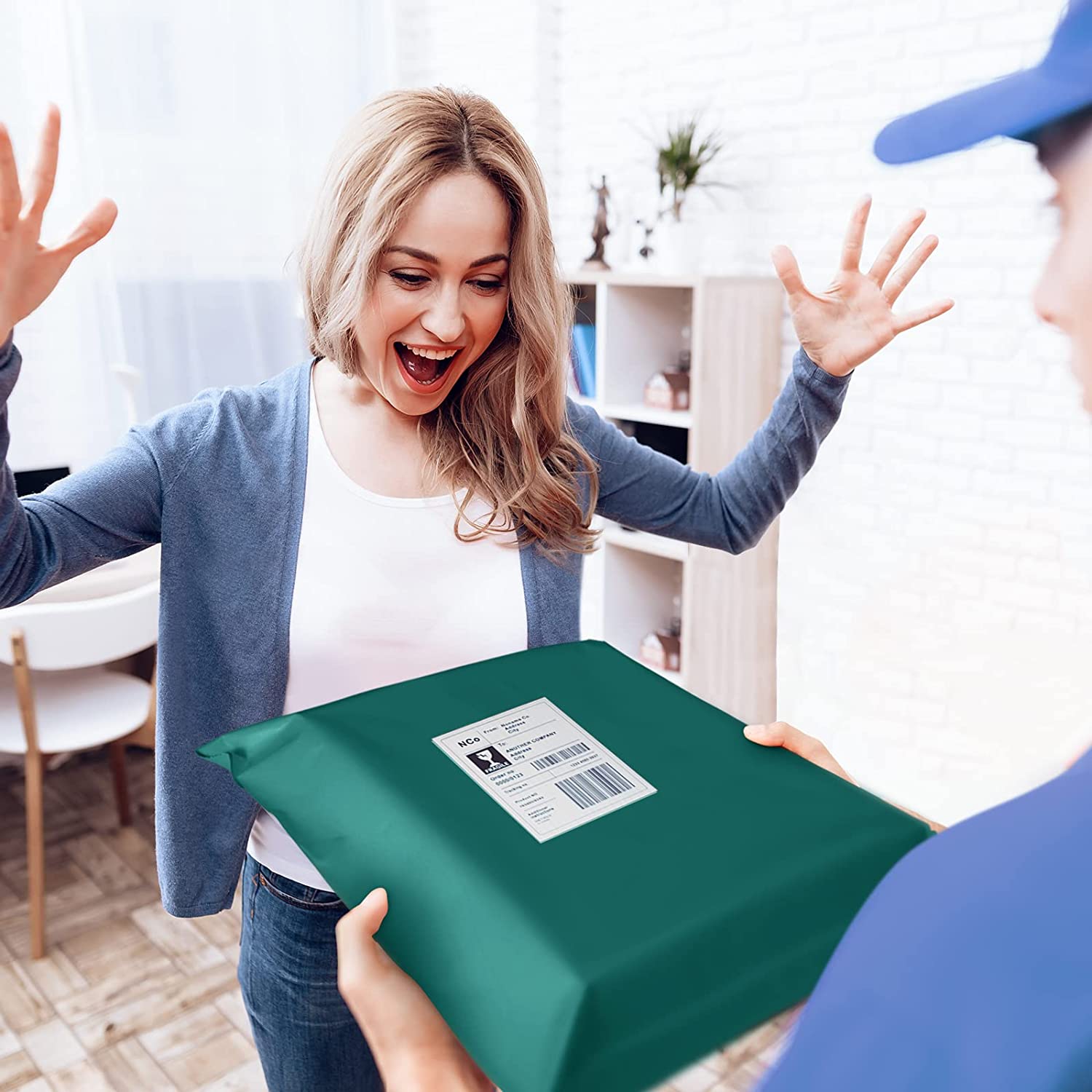 10x13 Poly-Mailer Envelope Shipping Bags | Forest Green