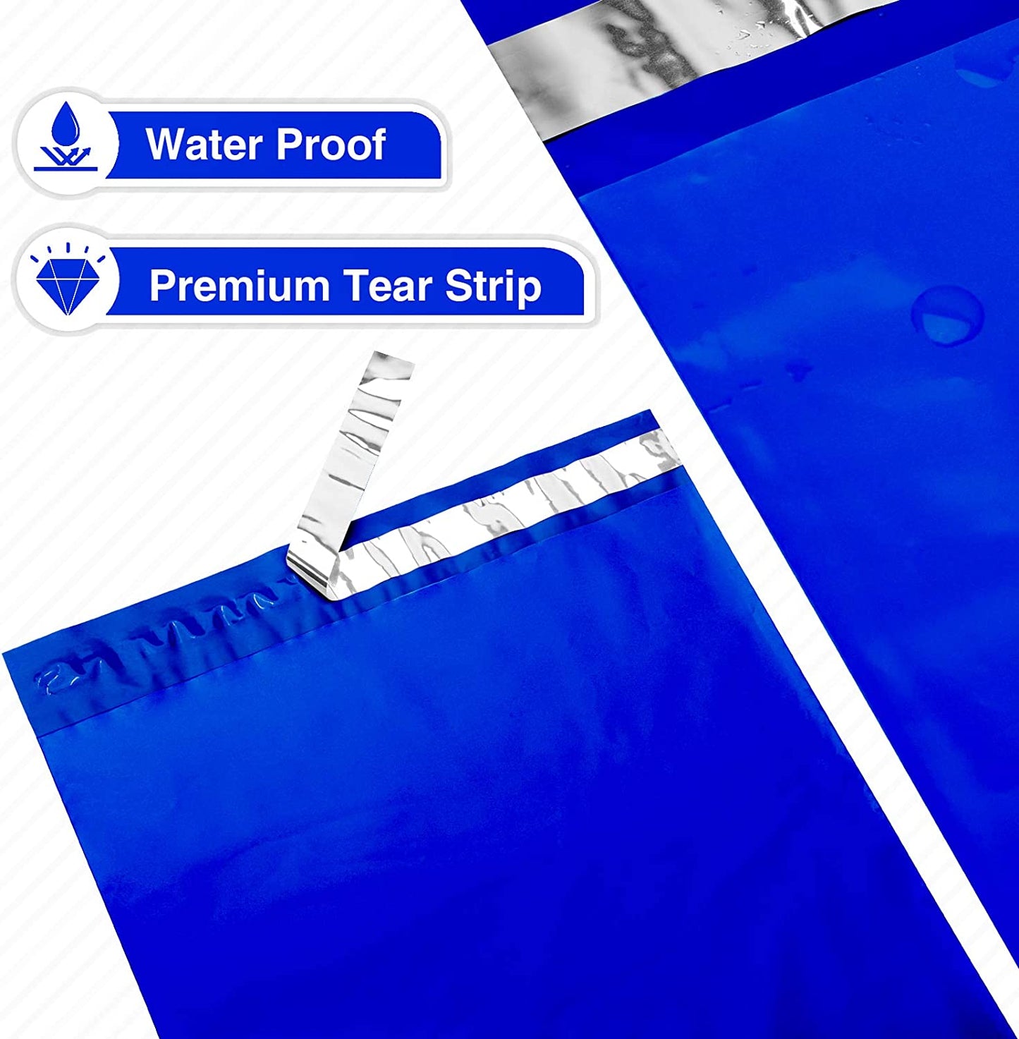 10x13 Poly-Mailer Envelope Shipping Bags | Royal Blue