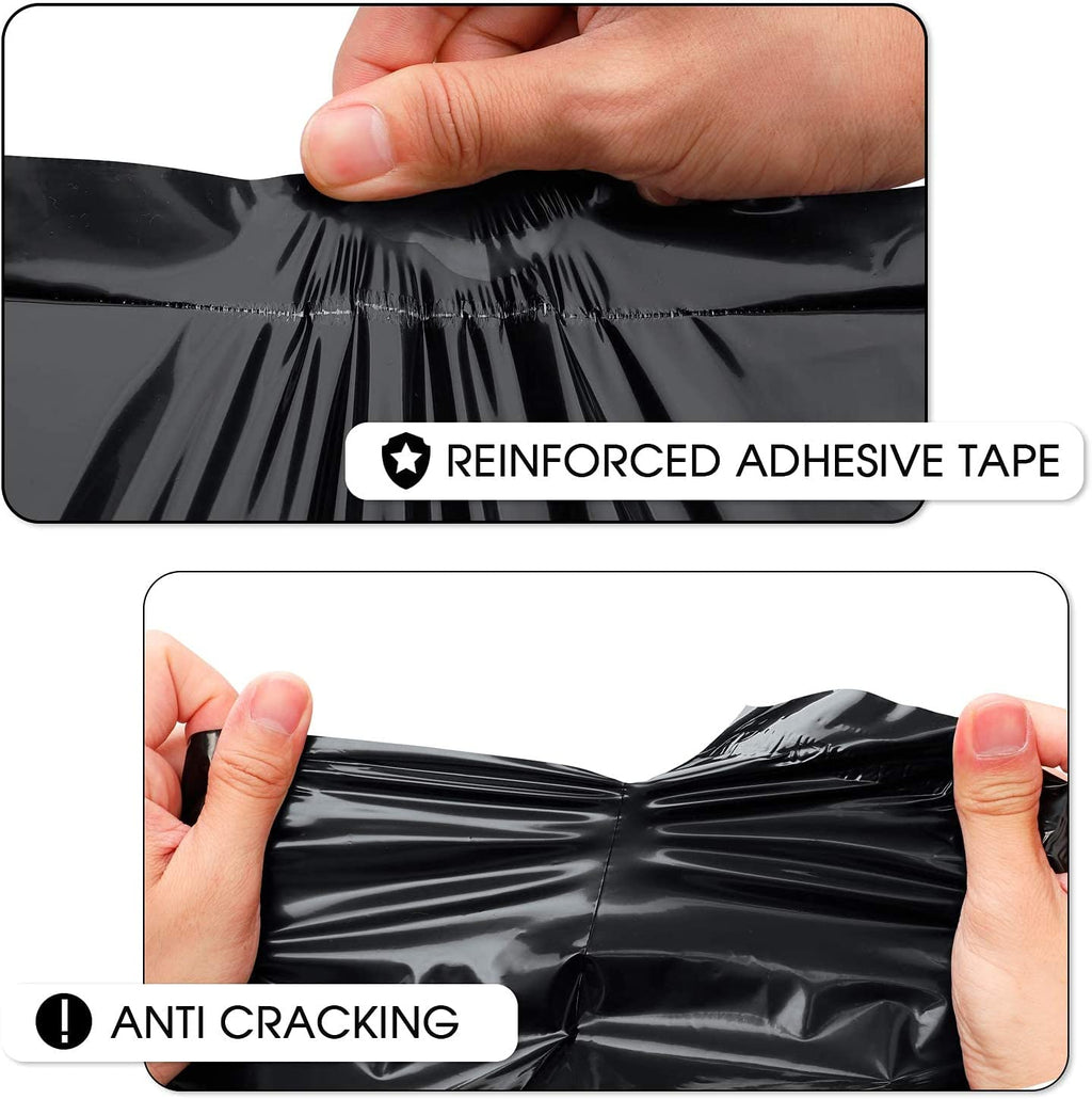 12x15.5 Poly-Mailer Envelope Shipping Bags | Black