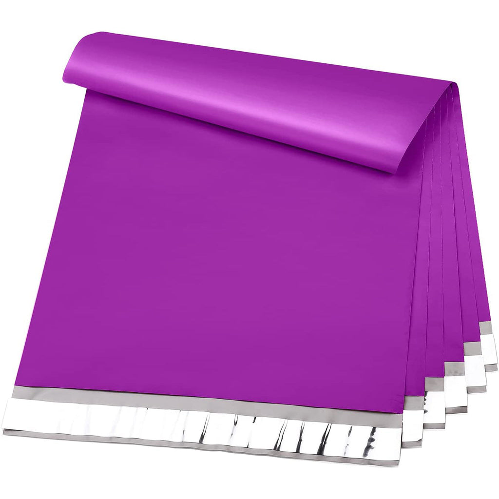 12x15.5 Poly-Mailer Envelope Shipping Bags | Purple