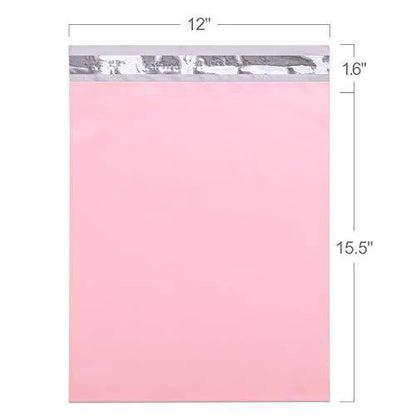 12x15.5 Poly-Mailer Envelope Shipping Bags | Sakura Pink