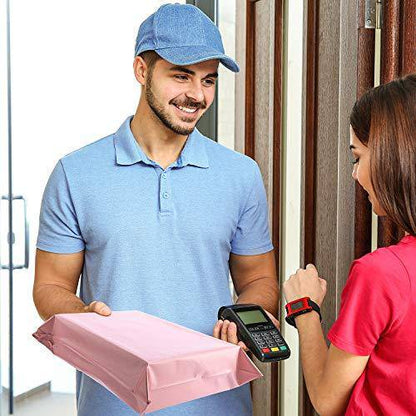 12x15.5 Poly-Mailer Envelope Shipping Bags | Sakura Pink