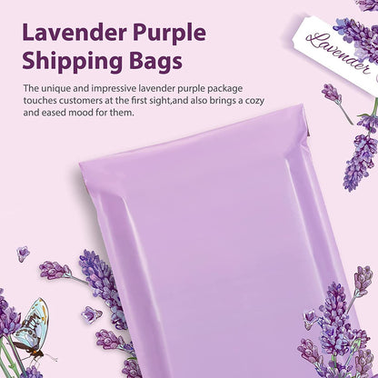 12x15.5 Poly-Mailer Envelope Shipping Bags | Light Purple