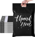 14.5x19 Poly-Mailer Self-Sealing Envelope Shipping Bags with Handle | Black