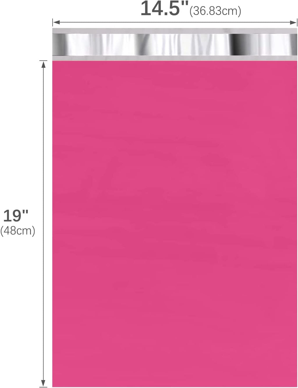 14.5x19 Poly-Mailer Envelope Shipping Bags | Pink