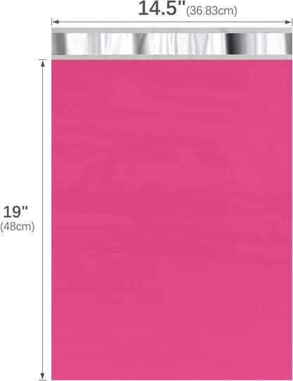 14.5x19 Poly-Mailer Envelope Shipping Bags | Pink