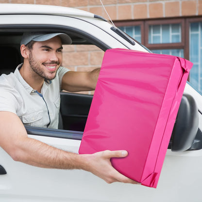 14.5x19 Poly-Mailer Envelope Shipping Bags | Pink