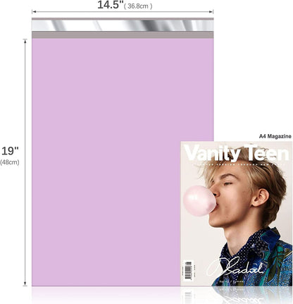 14.5x19 Poly-Mailer Envelope Shipping Bags | Light Purple