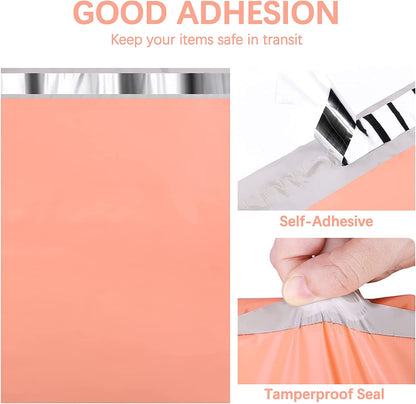 14.5x19 Poly-Mailer Envelope Shipping Bags | Peach Pink