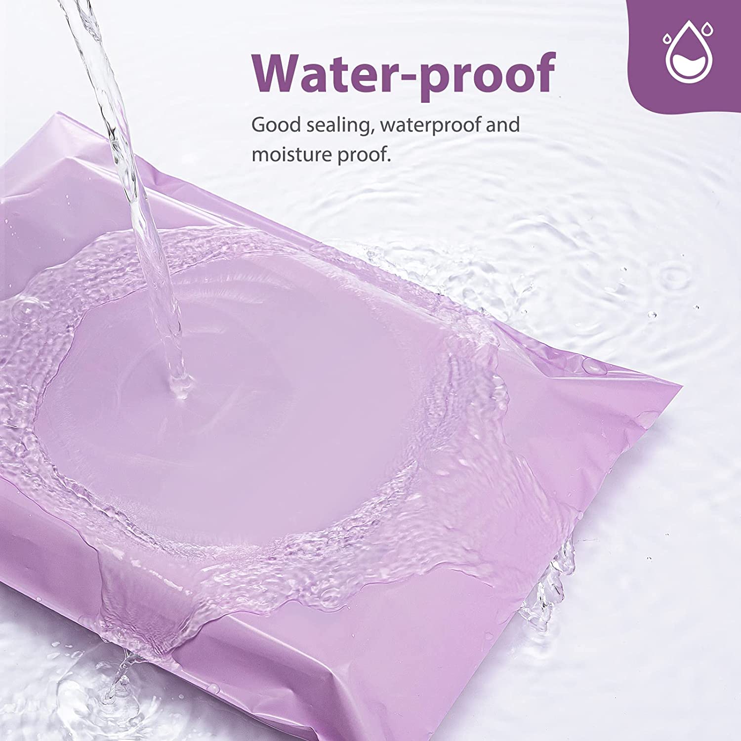 19x24 Poly-Mailer Envelope Shipping Bags | Light Purple