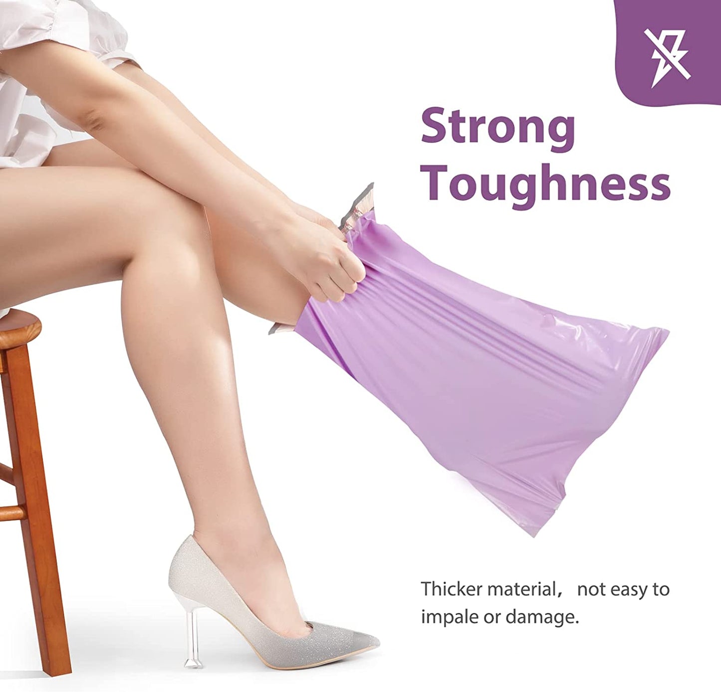 19x24 Poly-Mailer Envelope Shipping Bags | Light Purple