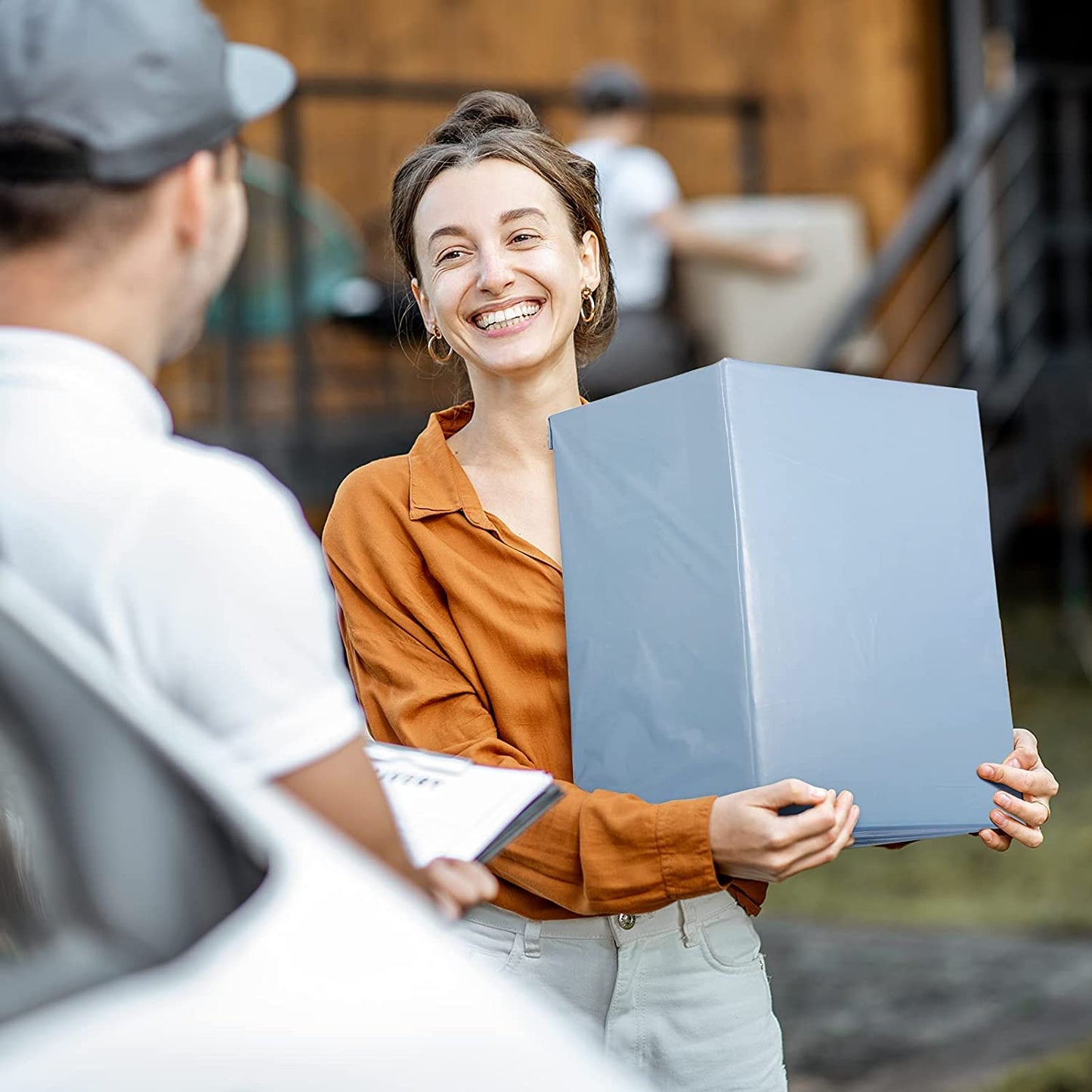 19x24 Poly-Mailer Envelope Shipping Bags | Haze Blue