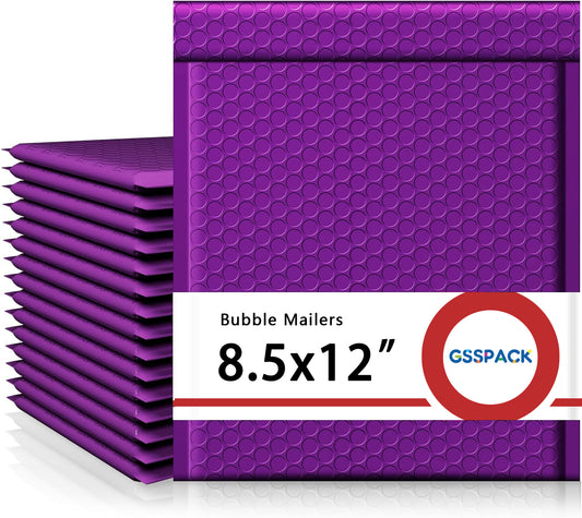 GSSPACK 8.5x12 Bubble-Mailer Padded Envelope | Purple
