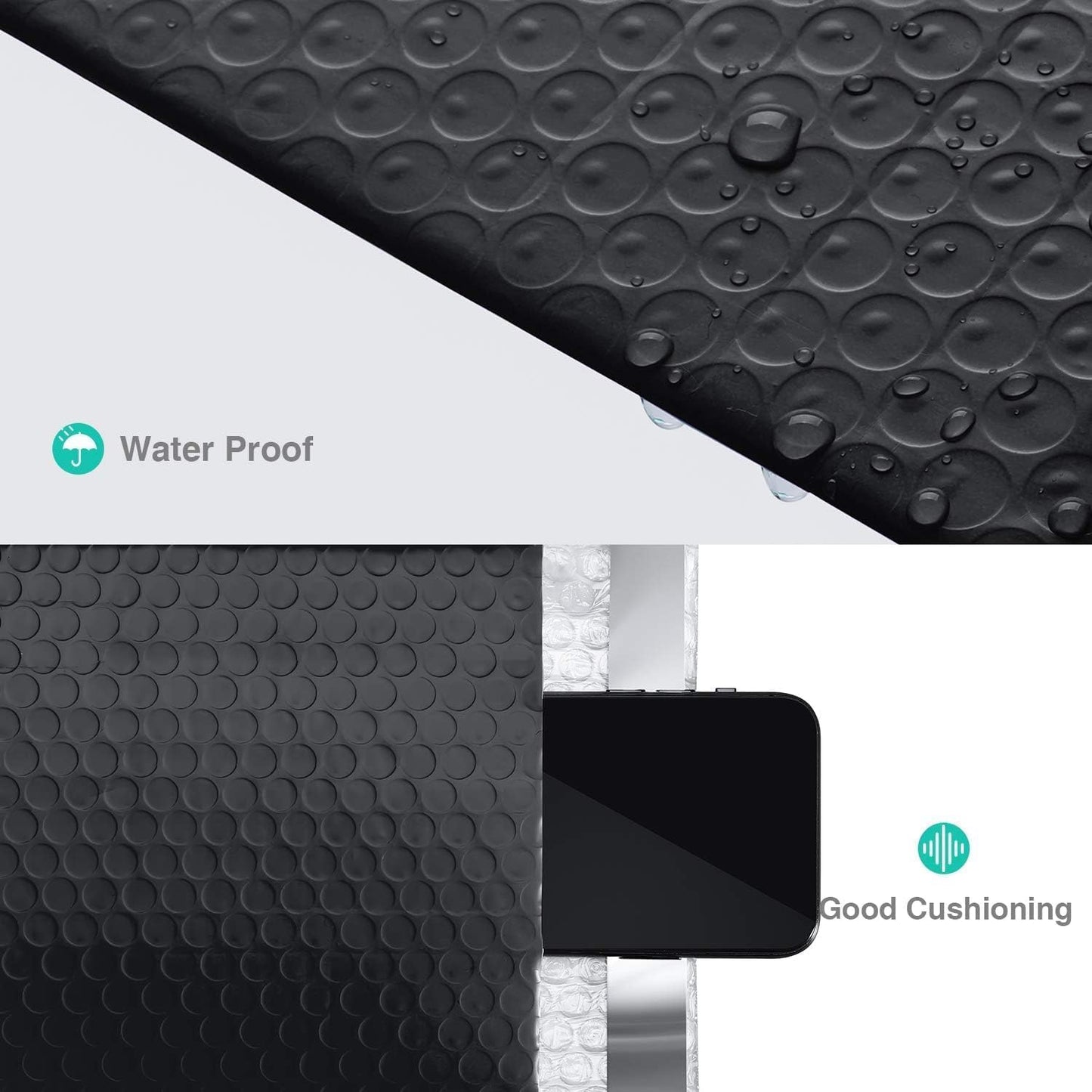 GSSUSA Black Bubble Mailers 6x10 Small Padded Envelopes 268800 Pack,Strong Adhesion Bubble Mailer Self-Seal Bubble Envelopes for Small Business