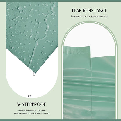 14.5x19 Poly-Mailer Envelope Shipping Bags | Grayed Jade Green