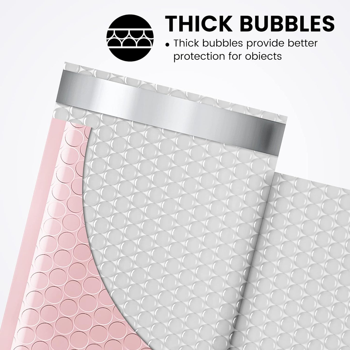 GSSPACK 4x8 Bubble-Mailer Padded Envelope | Sakura pink