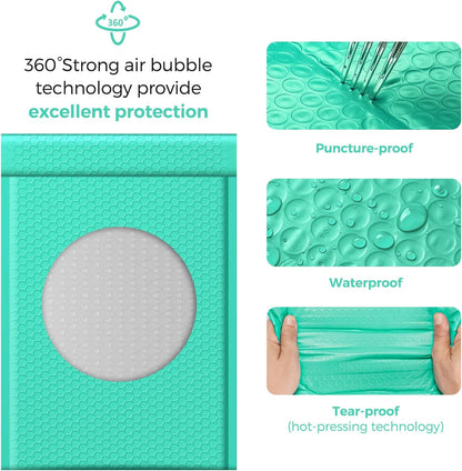 GSSPACK 10.5x16 Bubble-Mailer Padded Envelope | Teal