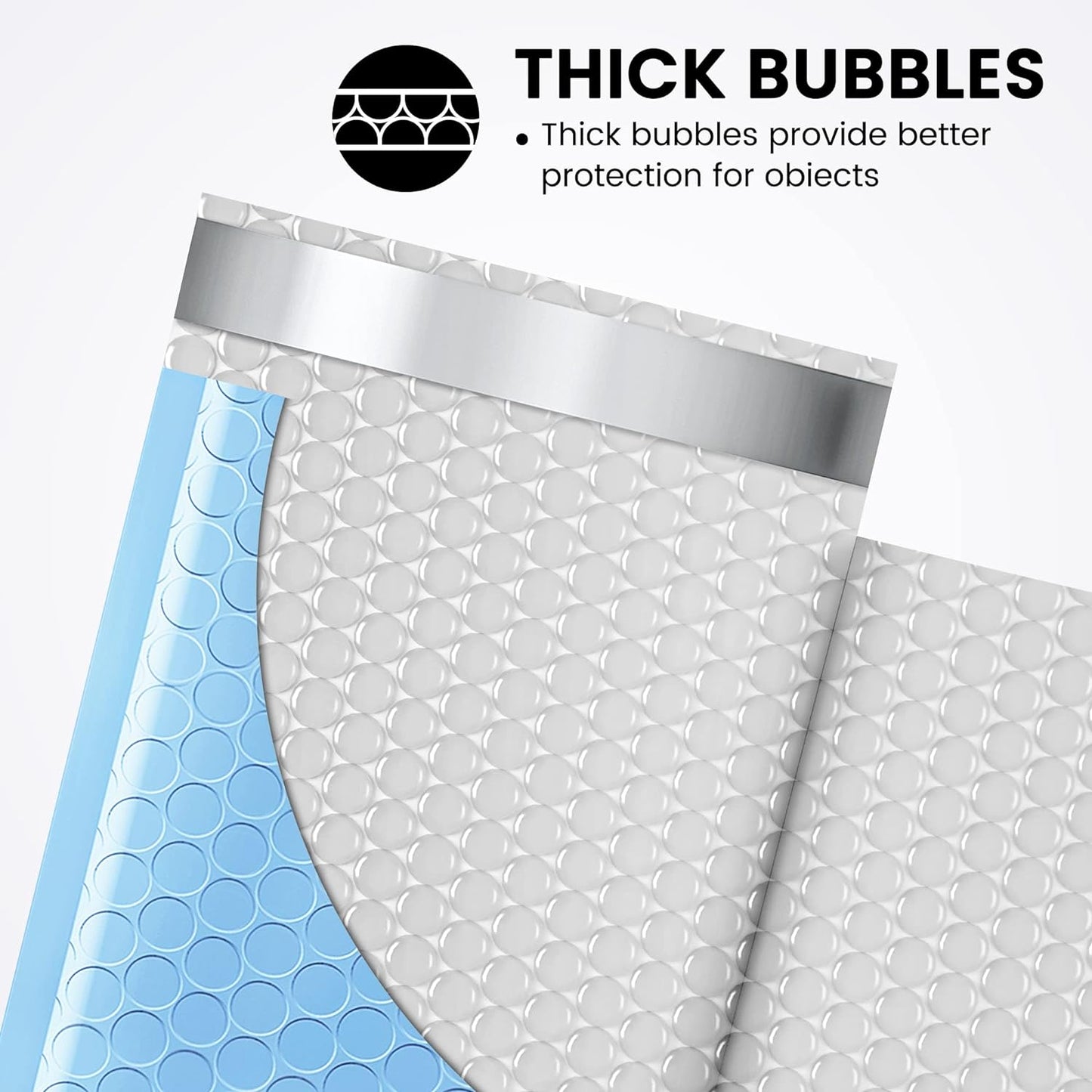 GSSPACK 4x8 Bubble-Mailer Padded Envelope | Blue