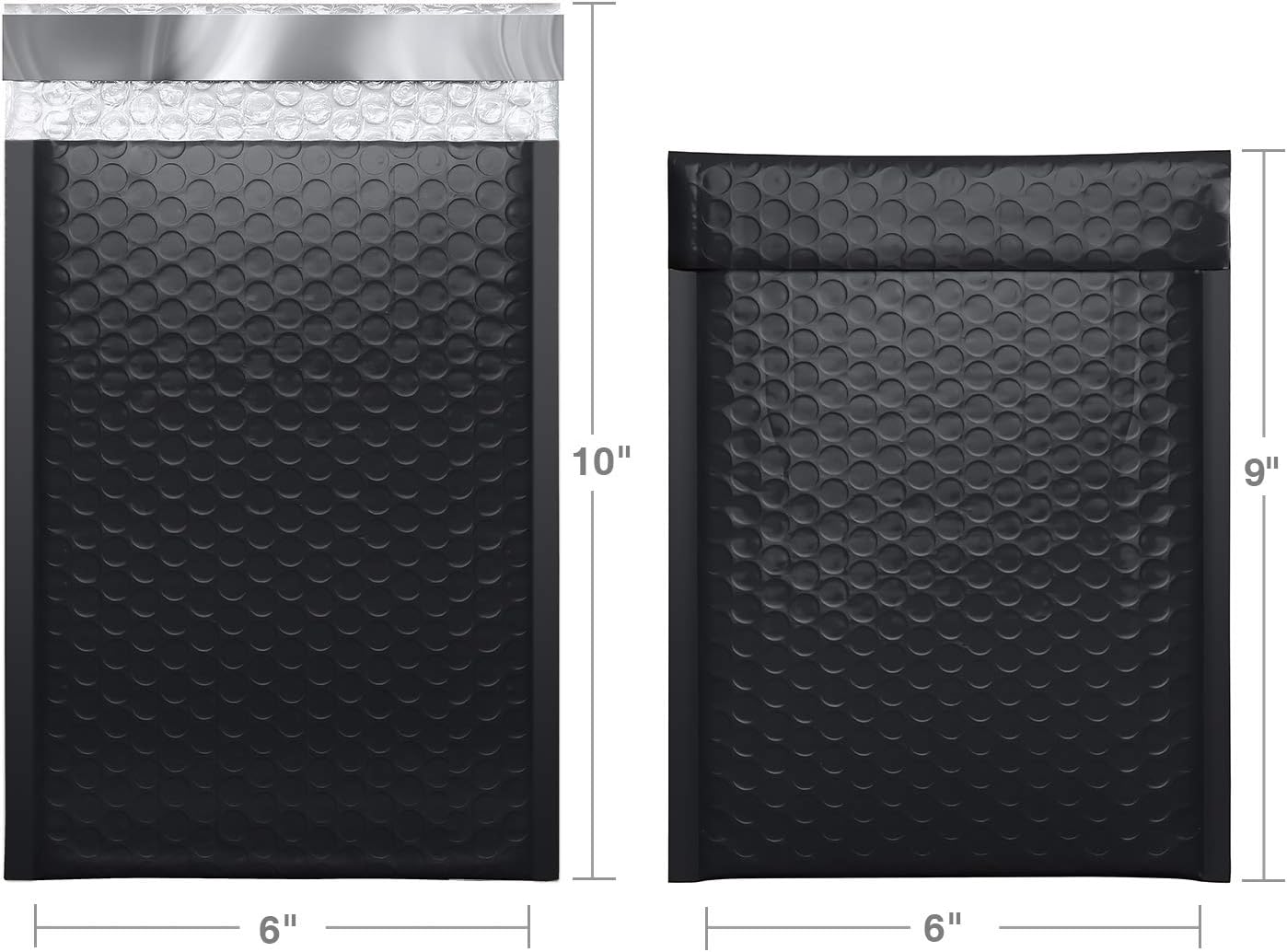 GSSPACK 6x10 Luftpolsterumschlag | Schwarz