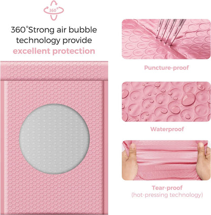 GSSPACK 10.5x16 Bubble-Mailer Padded Envelope | Sakura Pink