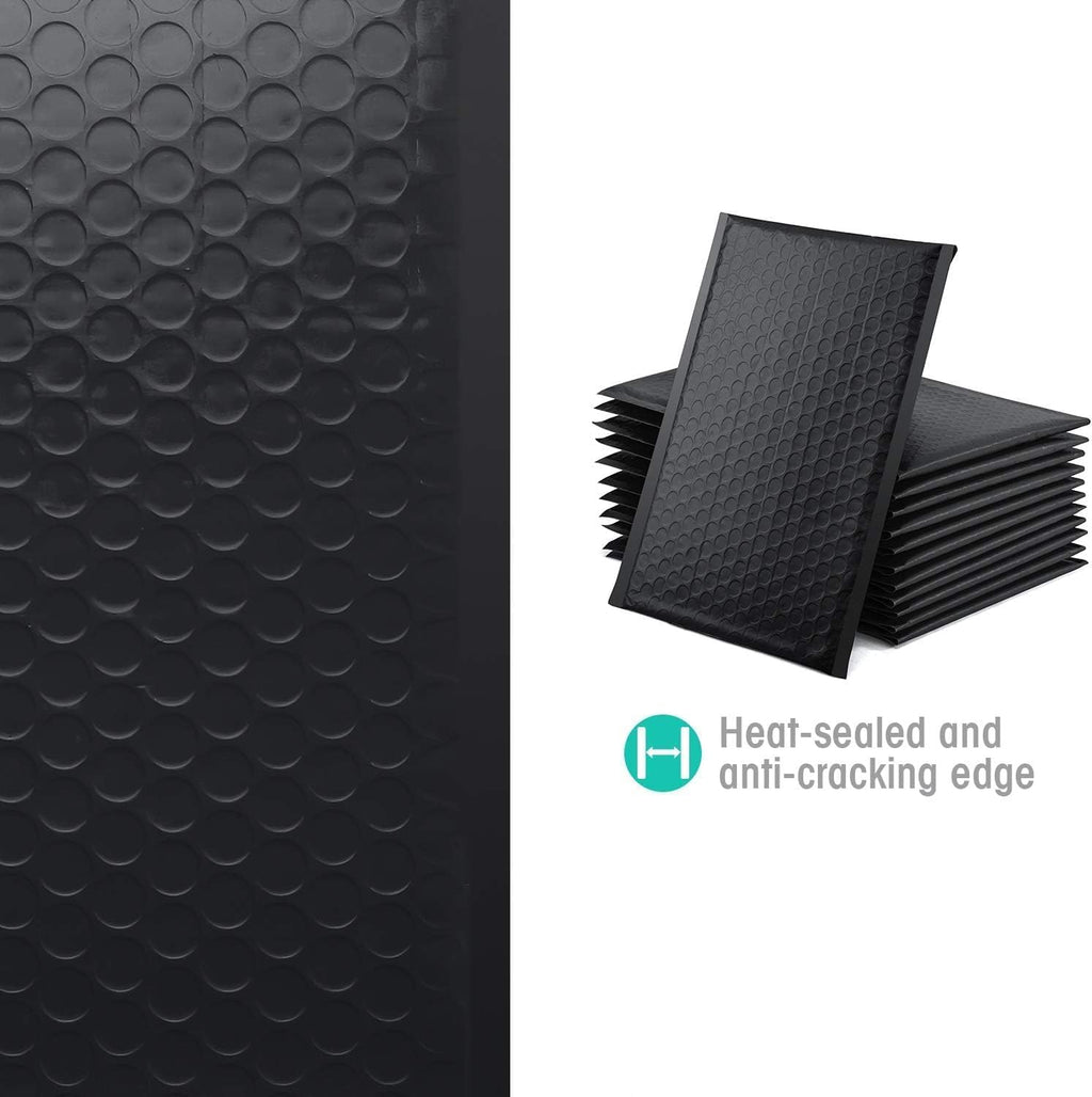 GSSUSA Black Bubble Mailers 6x10 Small Padded Envelopes 268800 Pack,Strong Adhesion Bubble Mailer Self-Seal Bubble Envelopes for Small Business