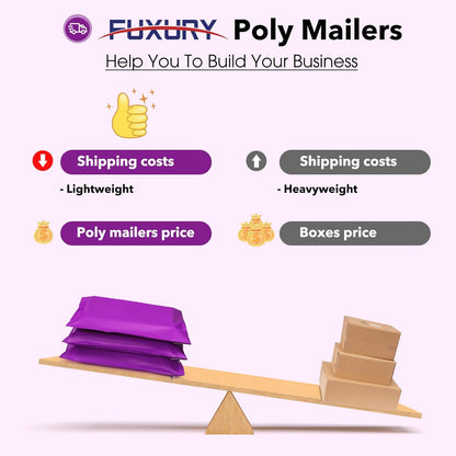 GSSPACK 10x13 Poly-Mailer Envelope Shipping Bags | Purple