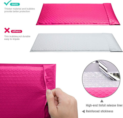 GSSPACK 8.5x12 Bubble-Mailer Padded Envelope | Hot Pink