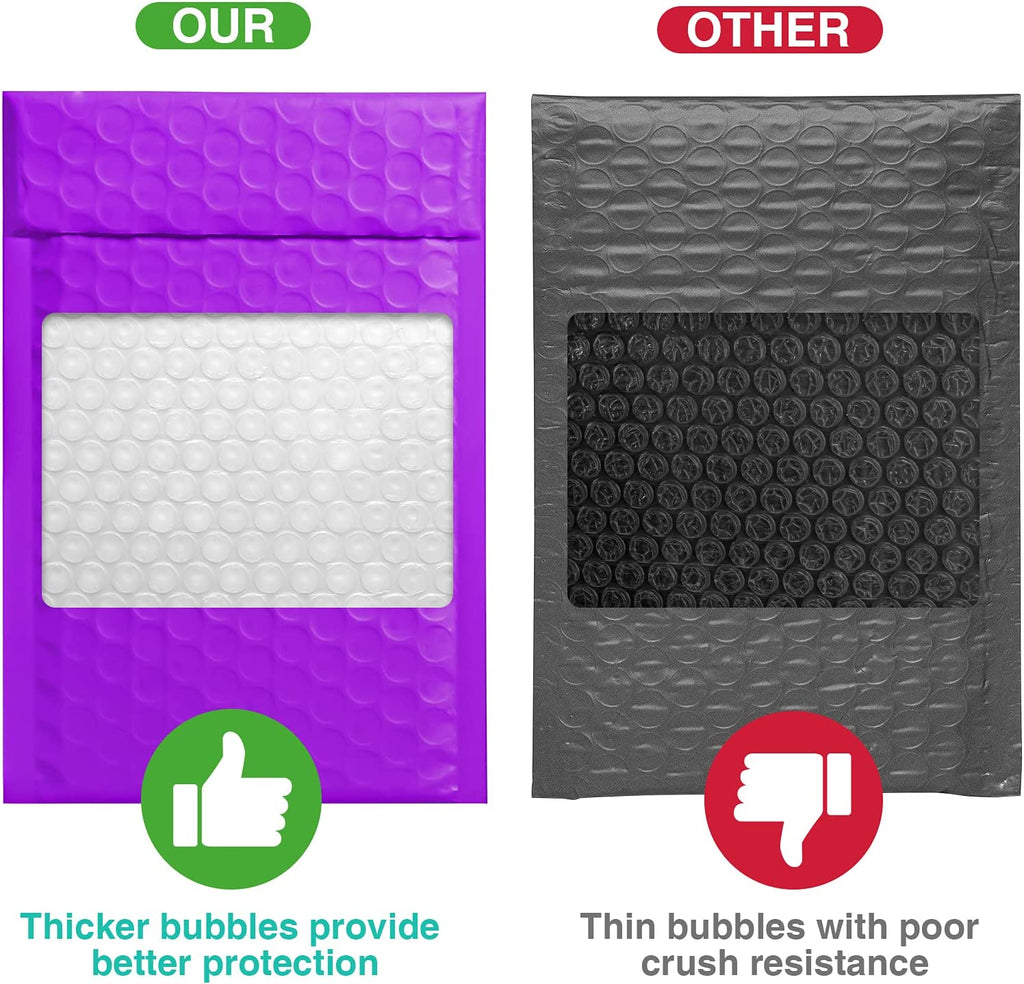 4x8 Bubble-Mailer Padded Envelope | Purple