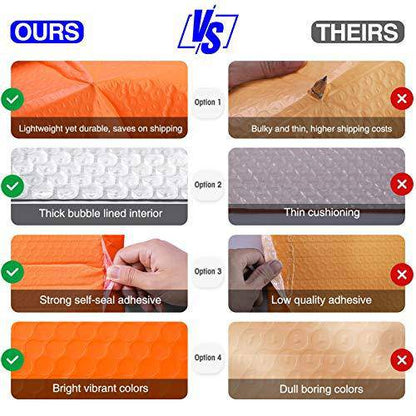 4x8 Bubble-Mailer Padded Envelope | Orange