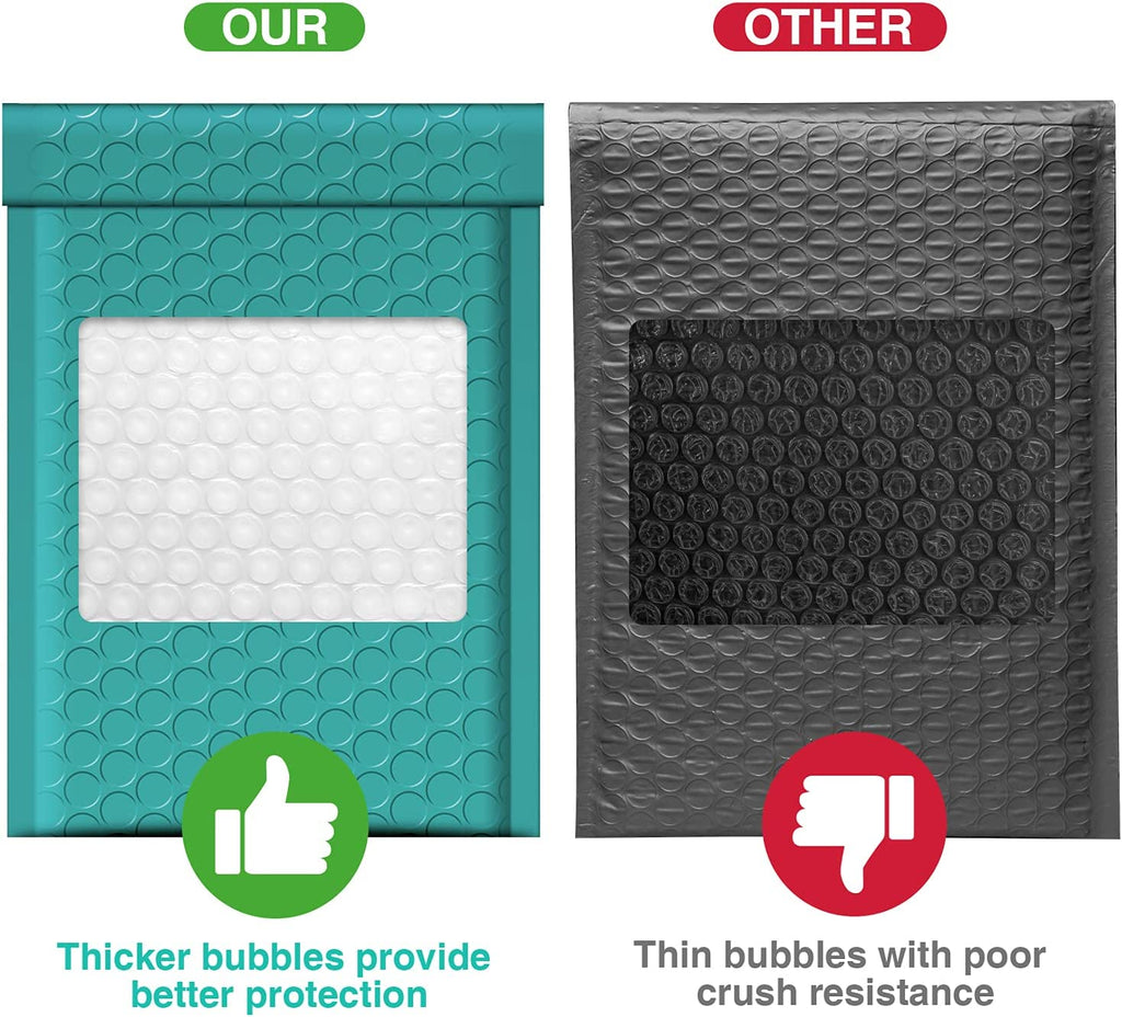 4x8 Bubble-Mailer Padded Envelope | Turquoise Green