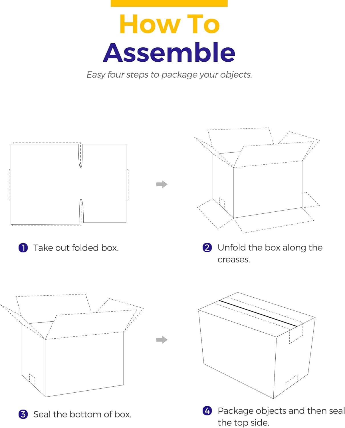 4x4x4 Inch Corrugated Cardboard Boxes