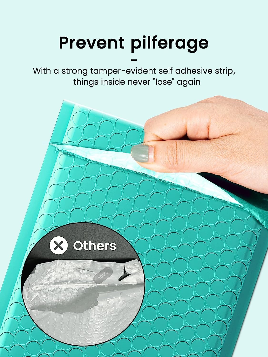 GSSPACK 6x10 Bubble-Mailer Padded Envelope | Teal