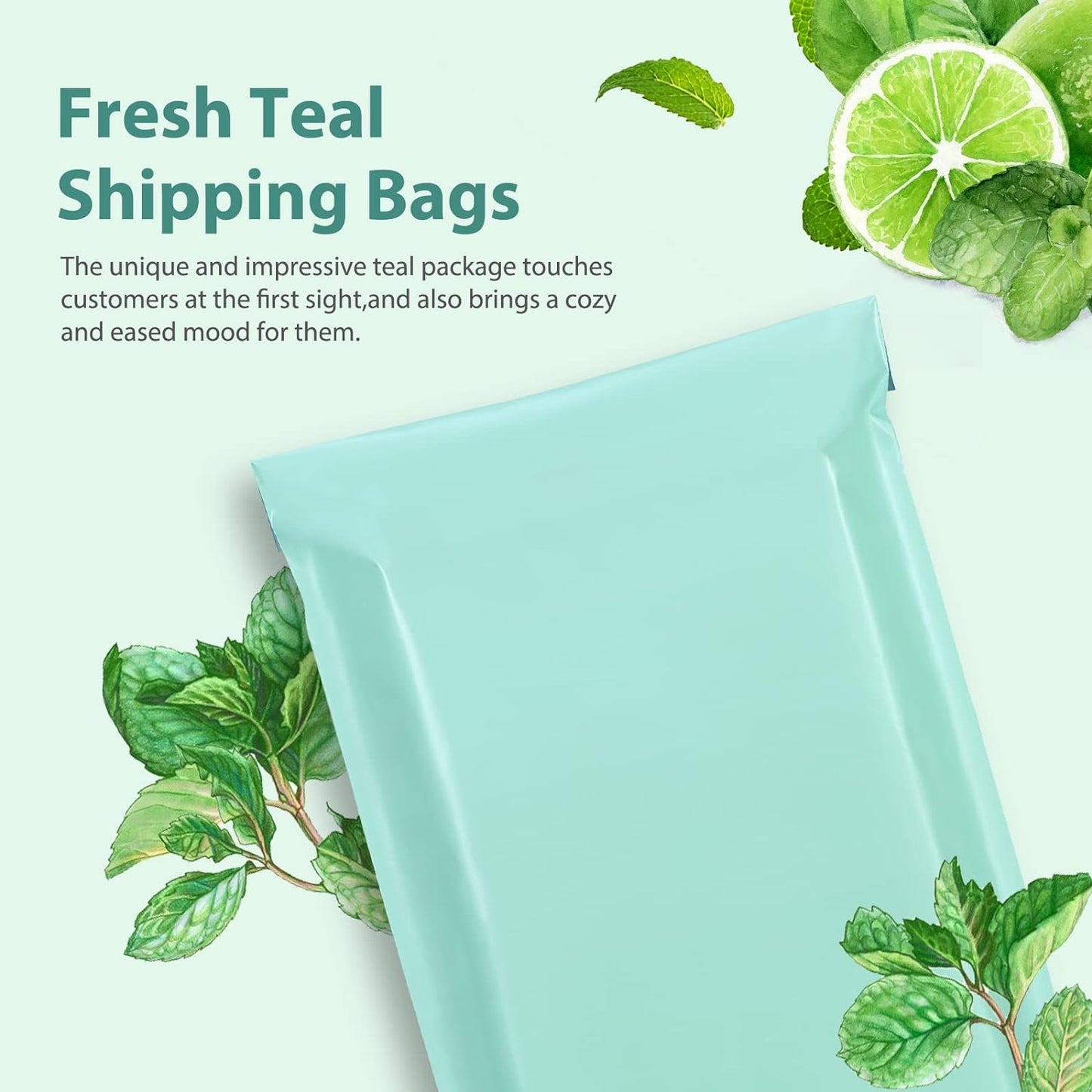 GSSPACK 10x13 Poly-Mailer Envelope Shipping Bags | Teal