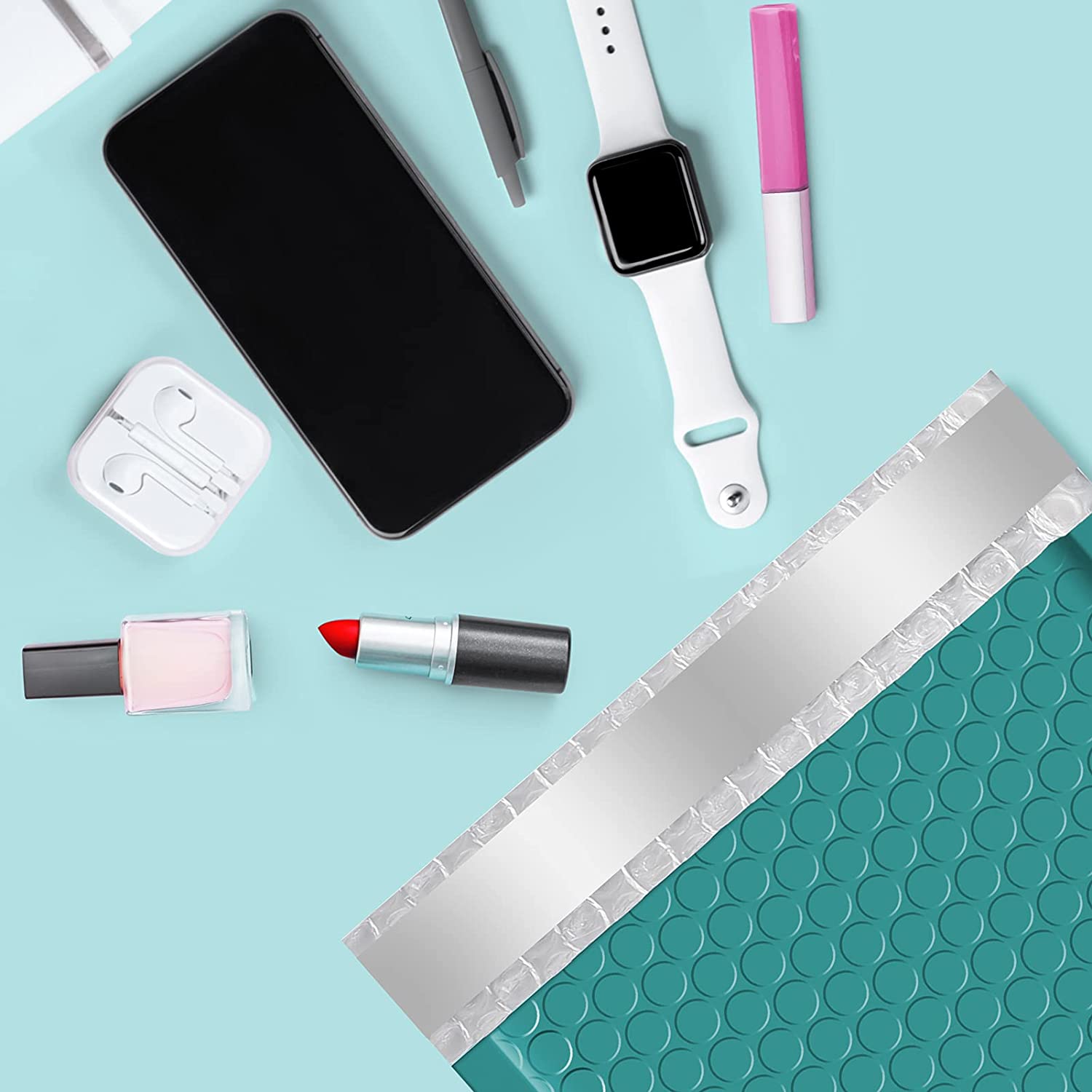 6x10 Bubble-Mailer Padded Envelope | Turquoise Green