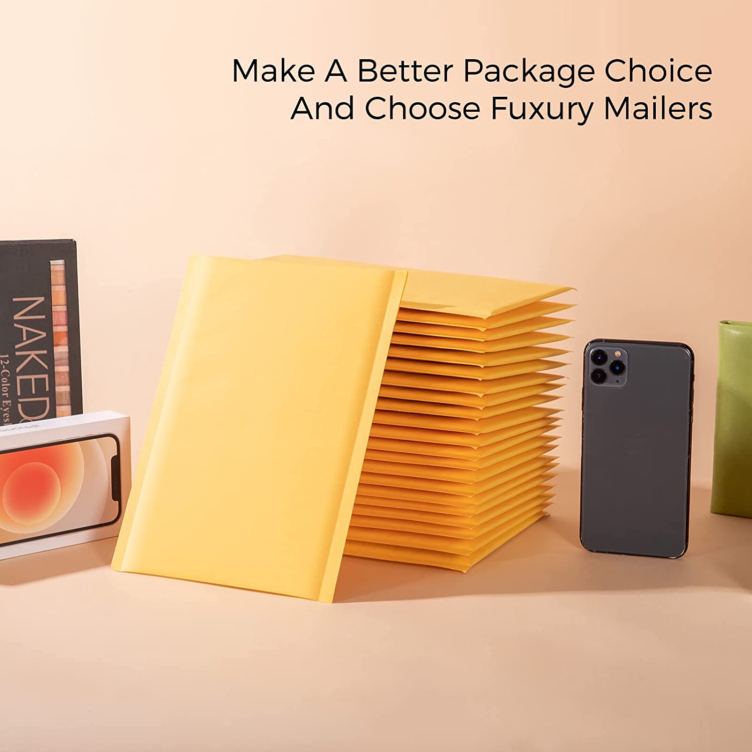 6x10  Kraft Bubble-Mailer Padded Envelope Yellow