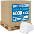 GSSUSA White Bubble Mailers 8.5x12 Padded Envelopes,1 Pallet Pack of 6000 Self-Seal Packaging Bags, Small Business Supplies, Shipping Envelopes, Mailing Bags, Packaging for Small Business