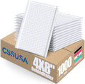 GSSUSA White Bubble Mailers 4x8" Inches 1000 Pack, Usable Size 4X7" Bubble Envelopes for Small Business, Padded Envelope, Shipping Mailers, Packaging Bags, Mailing Envelopes, Shipping Supplies