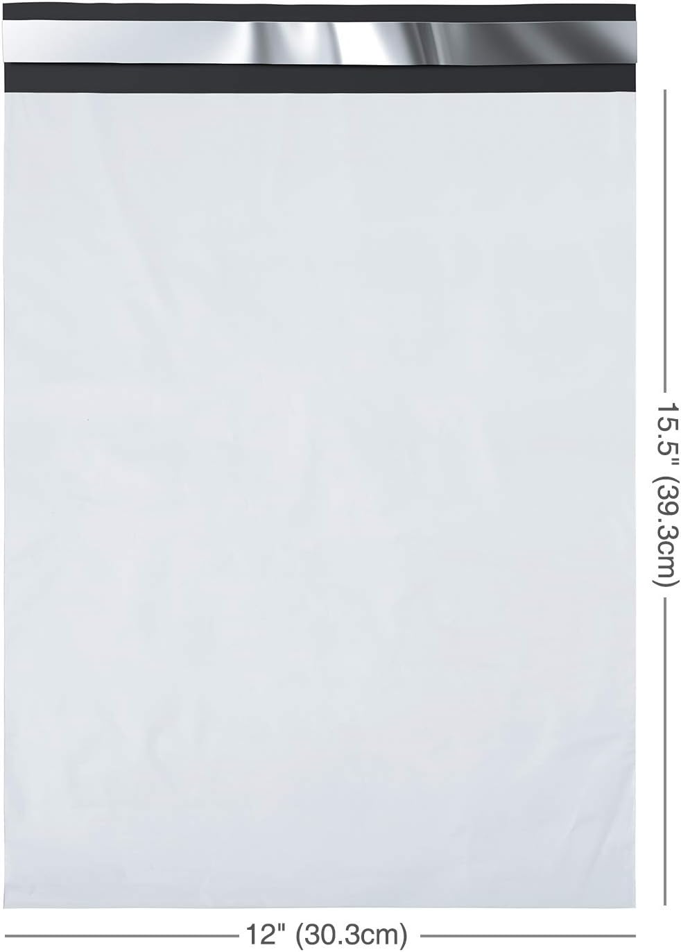 GSSPACK 12x15.5 Poly-Mailer Envelope Shipping Bags | White