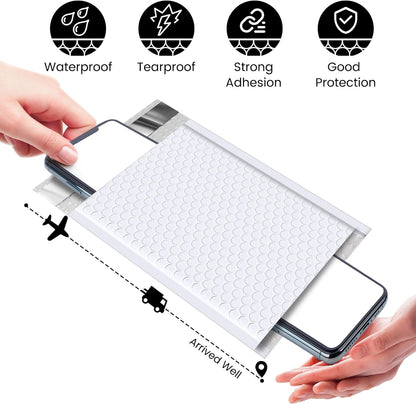 GSSPACK 6x10 Luftpolsterumschlag | Weiß